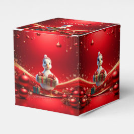 Süße Enten-Weihnachts-Geschenkbox Geschenkschachtel