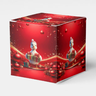 Süße Enten-Weihnachts-Geschenkbox Geschenkschachtel