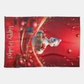 Süße-Enten-Weihnachts-Küchenhandtuch Geschirrtuch (Horizontal)