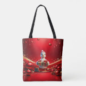 Süße Enten-Weihnachts-Tasche Tasche (Rückseite)