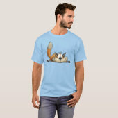 Süße entspannte Fuchs Cartoon T-Shirt (Vorne ganz)