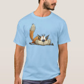 Süße entspannte Fuchs Cartoon T-Shirt (Vorderseite)