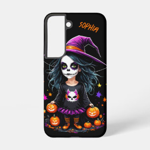 Süße entzückende Kawaii-Halloween-Hexe Samsung Galaxy Hülle