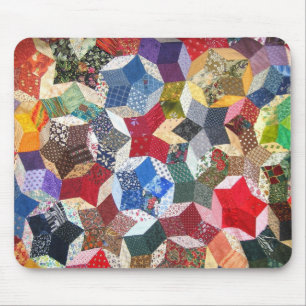 Süße entzückende Mädchen Vintage geflickt Quilt St Mousepad