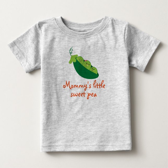 Süße Erbse Baby T-shirt (Vorderseite)