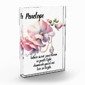 Süße Erbse & Diamant April-Verse Fotoblock (Links)