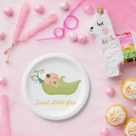 Süße Erbse ein in den Pappteller (Party)