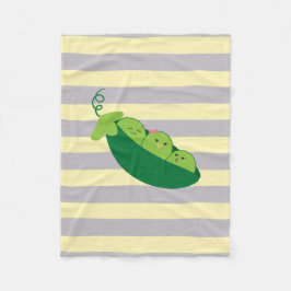Süße Erbse Fleecedecke