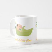 Süße Erbse in einem Hülsen-niedlichen Baby-Jungen Kaffeetasse (Vorderseite Links)