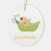 Süße Erbse in einem Keramikornament (Links)