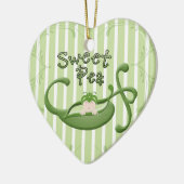 Süße Erbse Keramikornament (Links)