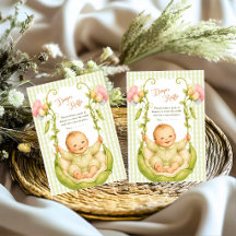 Süße Erbse Windel-Raffel Baby in der Pod-Schaukel