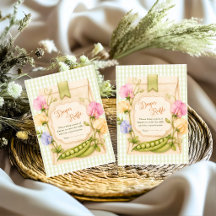 Süße Erbse Windel-Raffle-Papiertüte Floral Gingham