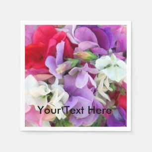 Süße Erbsen-Blumen-Serviette Serviette