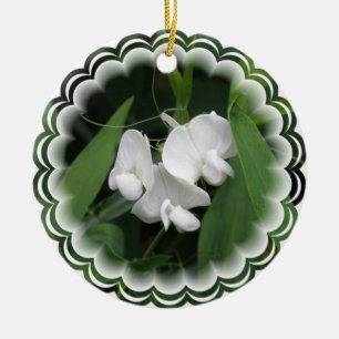 Süße Erbsen-Blumen-Verzierung Keramik Ornament
