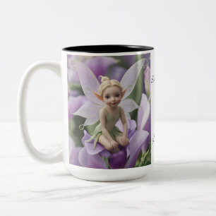 Süße Erbsen-Blumenfee Zweifarbige Tasse