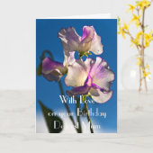 SÜSSE ERBSEN-MAMA-GRUSS-KARTE KARTE (Gelbe Blume)