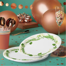 Süße Erbsen-Papierplatte Pappteller