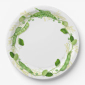 Süße Erbsen-Papierplatte Pappteller (Vorderseite)