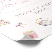 Süße Erdbeer-Dessert-Geschenke und -Karten Poster (Ecke)