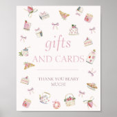 Süße Erdbeer-Dessert-Geschenke und -Karten Poster (Vorne)