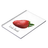 Süße Erdbeer-Frucht-Spiral-Notizbuch Notizblock (Linke Seite)