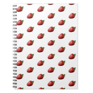 Süße Erdbeer-Frucht-Spiral-Notizbuch Notizblock
