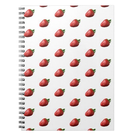 Süße Erdbeer-Frucht-Spiral-Notizbuch Notizblock (Vorderseite)