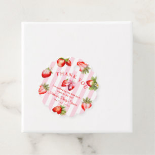 Süße Erdbeerbaby-Party-Andenken-Geschenk-Anhänger Geschenkanhänger