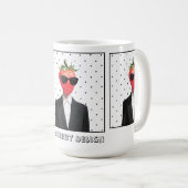 Süße Erdbeere in Sonnenbrille Tasse (VorderseiteRechts)