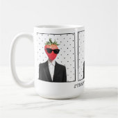 Süße Erdbeere in Sonnenbrille Tasse (Links)