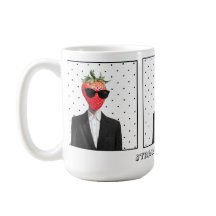 Süße Erdbeere in Sonnenbrille Tasse
