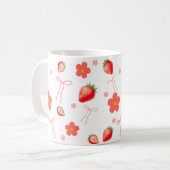 Süße Erdbeere Kaffeetasse (Vorderseite Links)