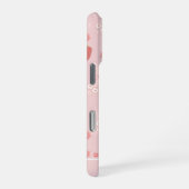 Süße Erdbeere mit Blumen. iPhone Hülle (Rechte Seite)