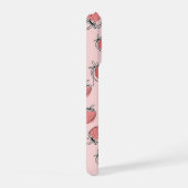 Süße Erdbeere Rosa Muster Handyhülle iPhone Hülle (Rechte Seite)