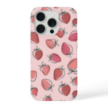 Süße Erdbeere Rosa Muster Handyhülle