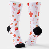 Süße Erdbeere Socken (Gewinkelt)