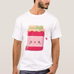 Süße Erdbeere und Marmeladenflasche T-Shirt