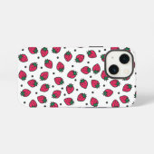 Süße Erdbeeren iPhone Hülle (Rückseite (Horizontal))