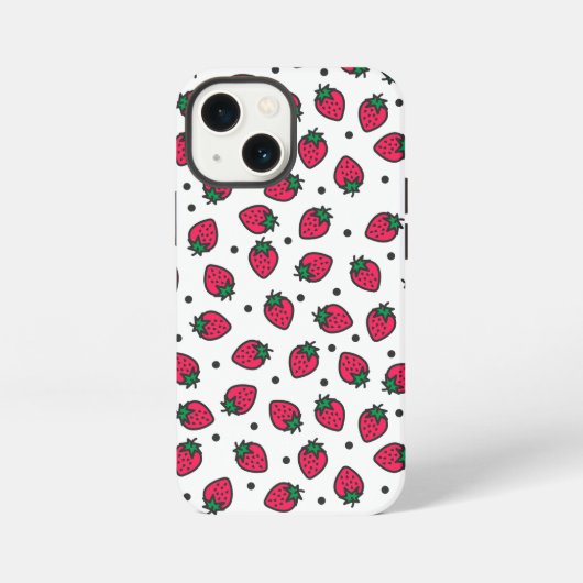 Süße Erdbeeren iPhone Hülle (Rückseite)