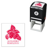 Süße Erdbeeren mit Blättern Name XR Permastempel (Beispiel)