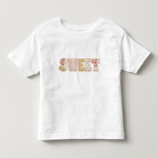 Süße Erdbeeren Patchwork-Quilted-Sommer-Design Kleinkind T-shirt (Vorderseite)