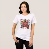 Süße Erdbeerenfrucht Tri-Blend Shirt (Vorderseite voll)