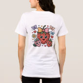 Süße Erdbeerenfrucht Tri-Blend Shirt (Rückseite)