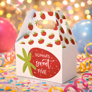 Süße Erdbeerkinder-Geburtstag Geschenkschachtel