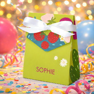 Süße Erdbeerkinder-Geburtstag Geschenkschachtel