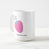 Süße Erdbeerliebe – Valentinstag Kaffeetasse (Vorderseite Links)
