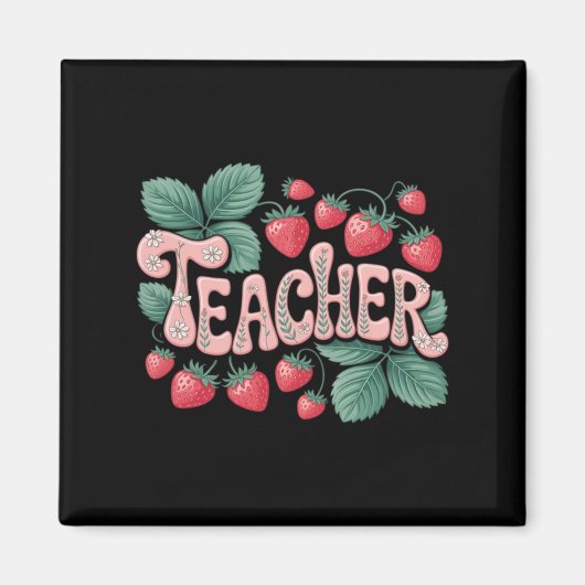 Süße Erdbehr-Lehrerin Magnet (Vorne)