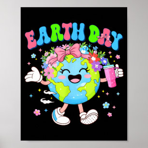 Süße Erde-Tag-Planet-Coquette-Umwelt-Frauen Poster