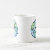 Süße Erdkugel - Geschenk zum Dank an Lehrer Kaffeetasse (Mittel)